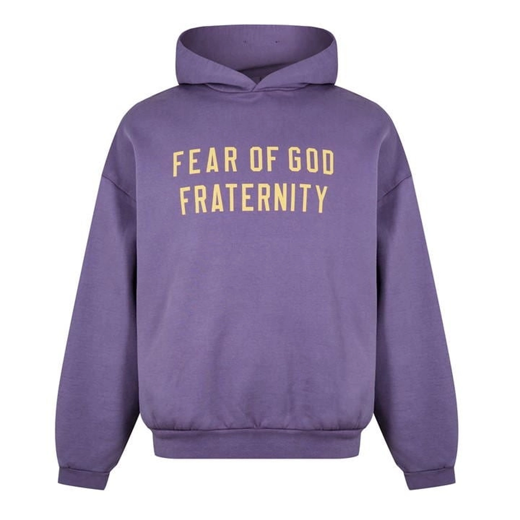 Fear of God Essentials Heavy Fleece Hoodie - Purple